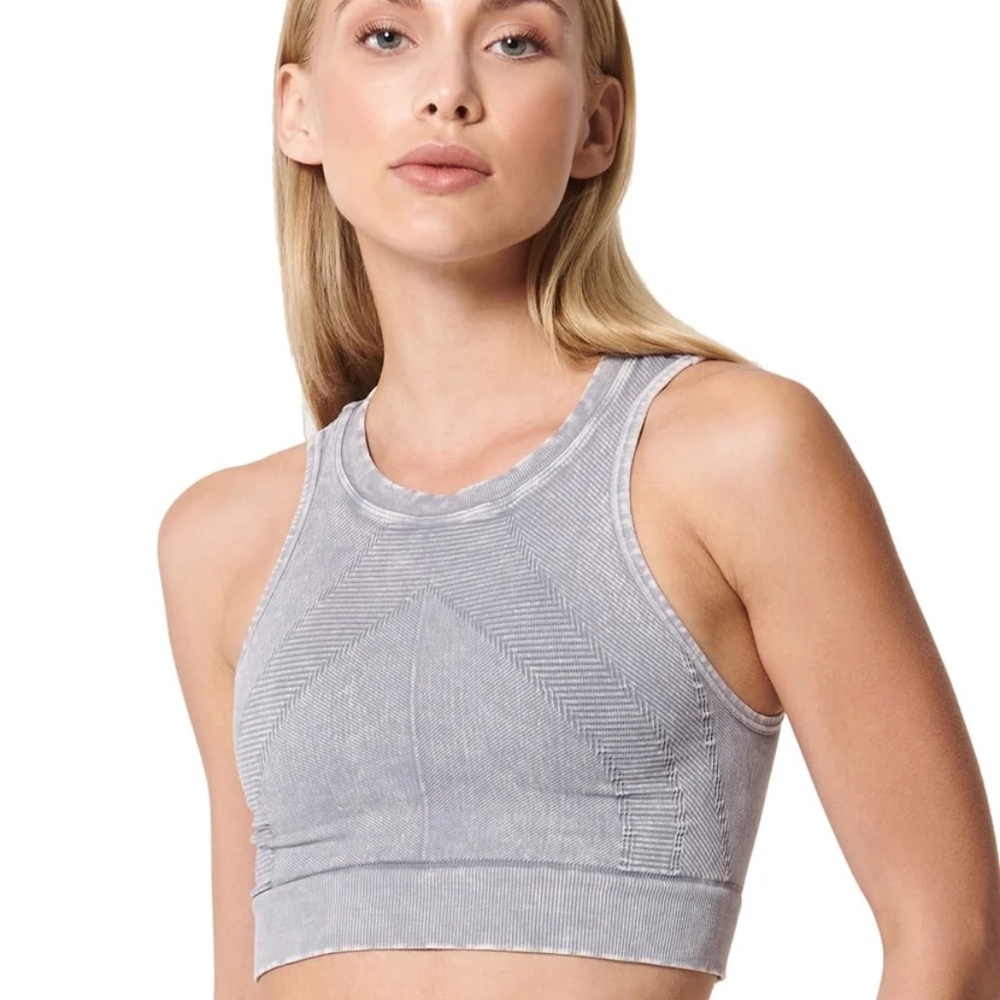 Nux One By One Mineral Wash Crop Top / Sports Bra Size Small